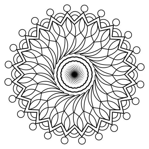 Mandala 2 | Online målarbilder för barn
