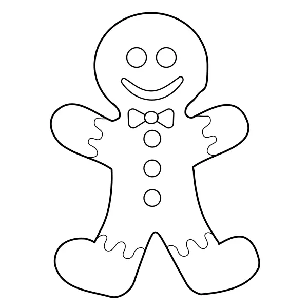 Pepparkaksgubben | Online målarbilder för barn