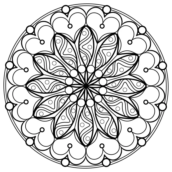 Mandala 4 | Online målarbilder för barn