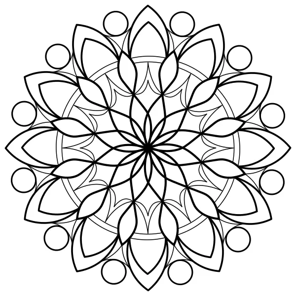 Mandala 5 | Online målarbilder för barn