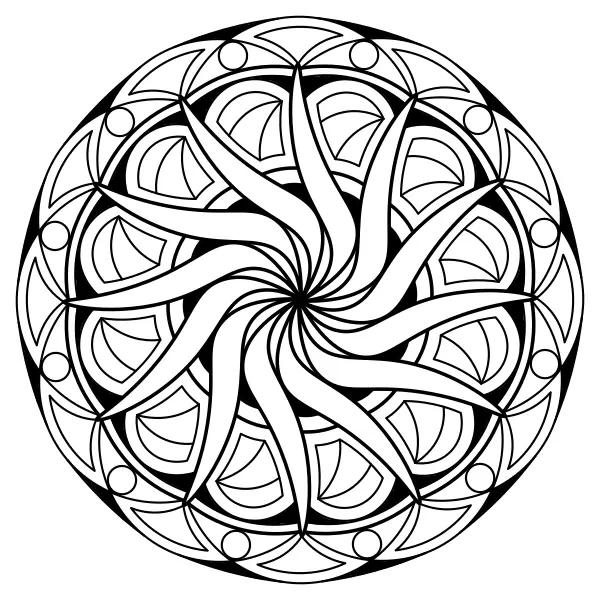 Mandala 6 | Online målarbilder för barn