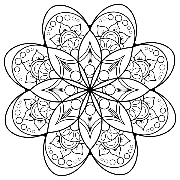 Mandala 13 | Online målarbilder för barn