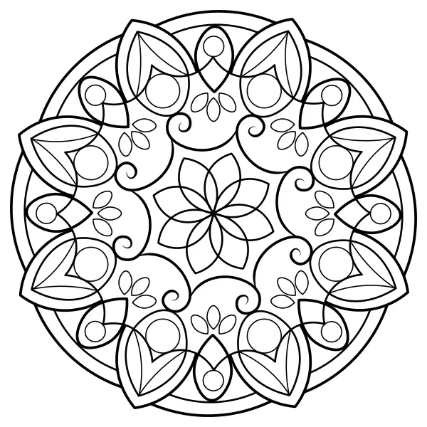 Mandala 7 | Online målarbilder för barn