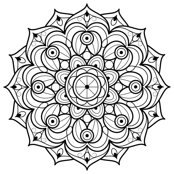 Mandala 15 | Online målarbilder för barn