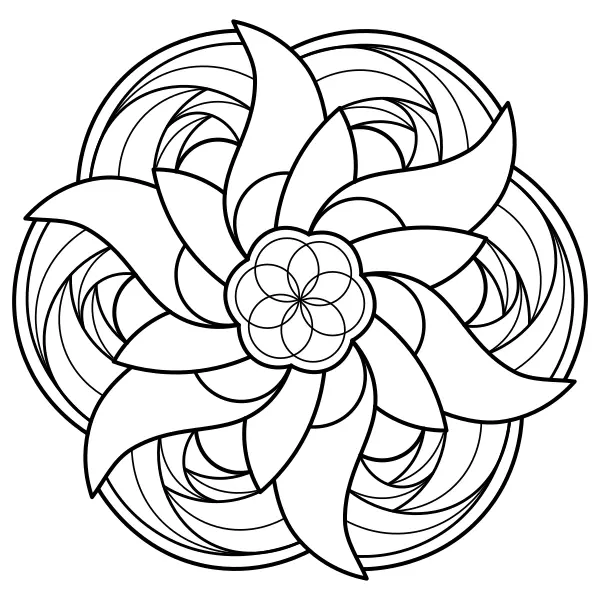 Mandala 16 | Online målarbilder för barn