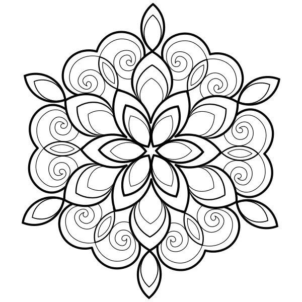 Mandala 17 | Online målarbilder för barn