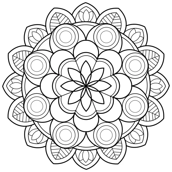Mandala 18 | Online målarbilder för barn
