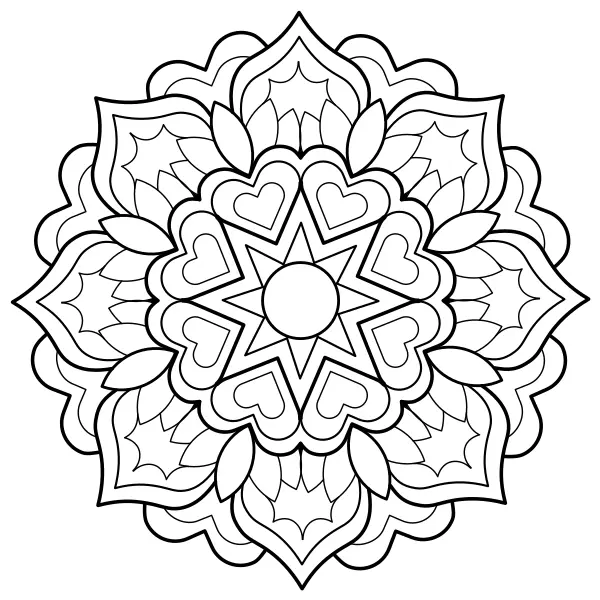 Mandala 19 | Online målarbilder för barn