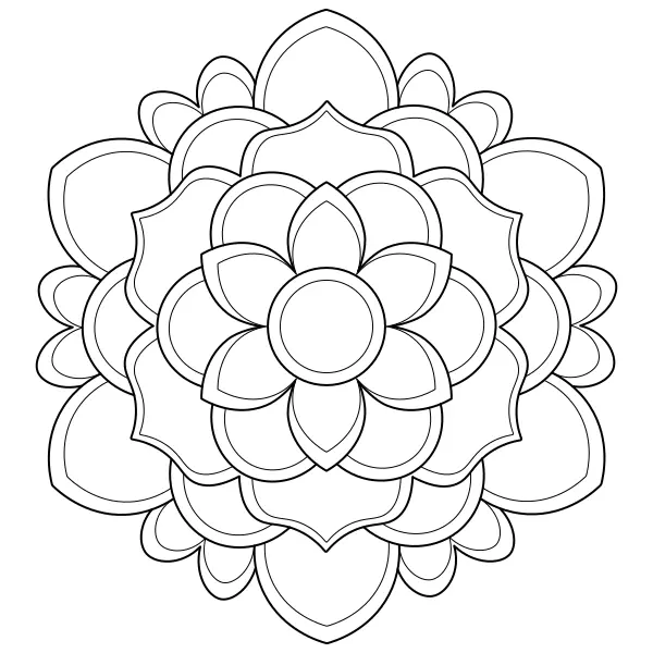 Mandala 62 | Online målarbilder för barn