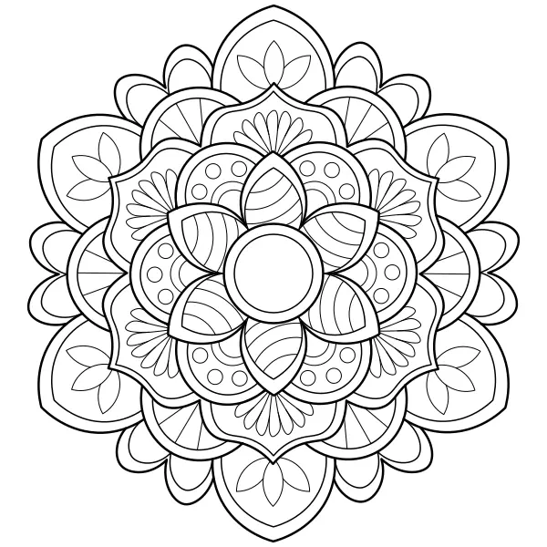 Mandala 20 | Online målarbilder för barn