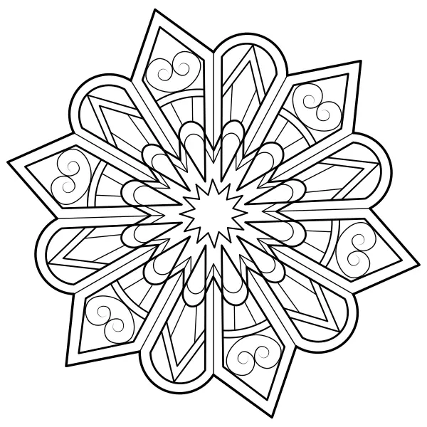 Mandala 21 | Online målarbilder för barn