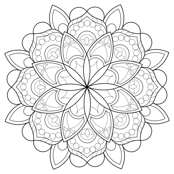 Mandala 22 | Online målarbilder för barn