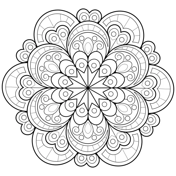 Mandala 23 | Online målarbilder för barn