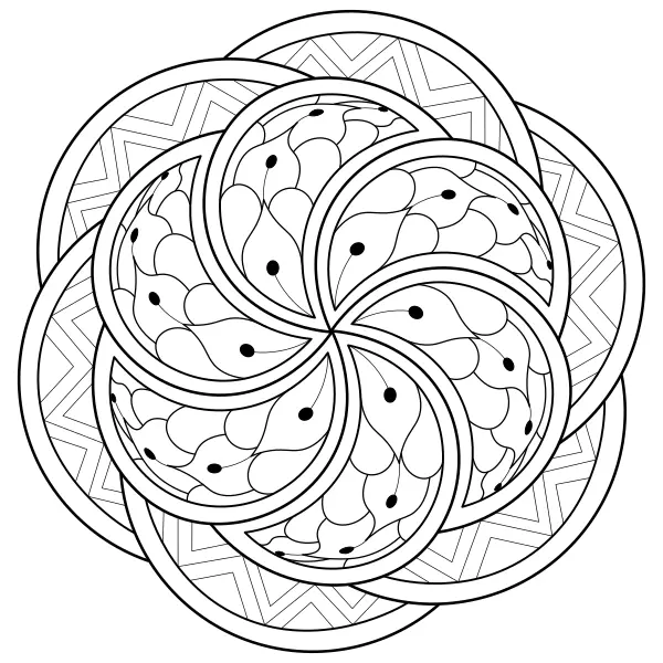 Mandala 24 | Online målarbilder för barn