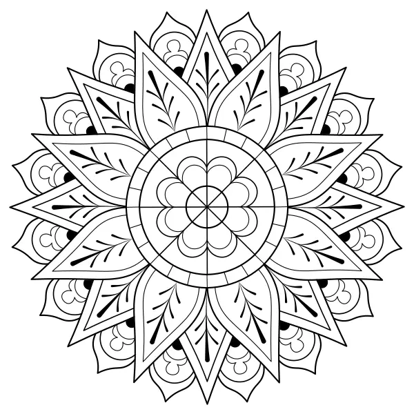 Mandala 25 | Online målarbilder för barn