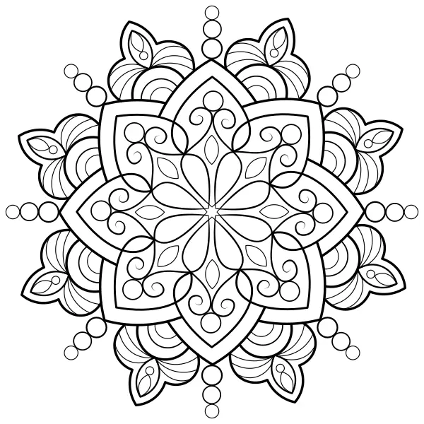 Mandala 26 | Online målarbilder för barn