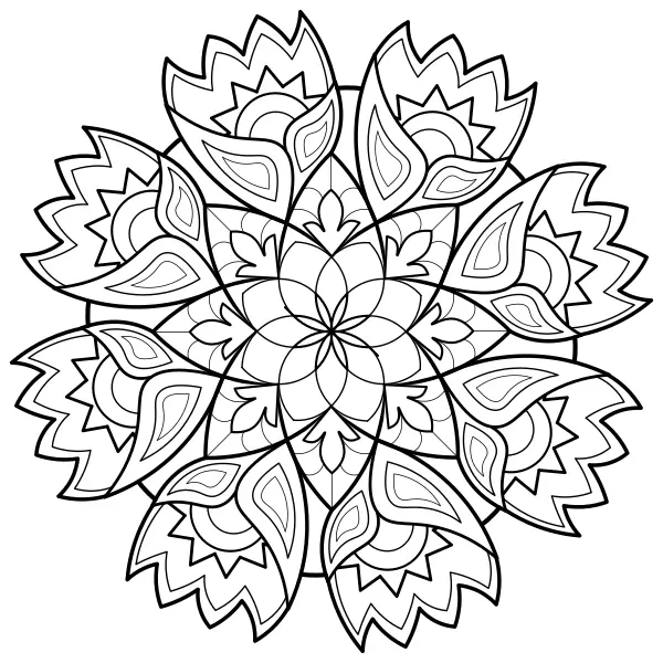 Mandala 27 | Online målarbilder för barn