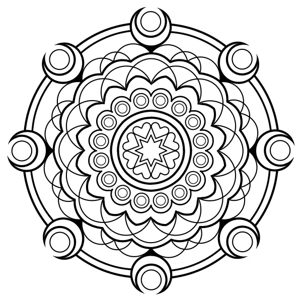 Mandala 28 | Online målarbilder för barn