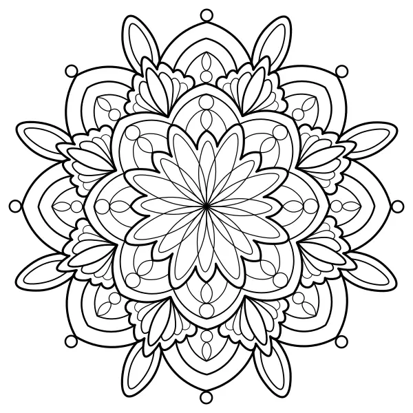 Mandala 29 | Online målarbilder för barn