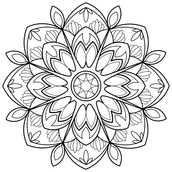 Mandala 30 | Online målarbilder för barn