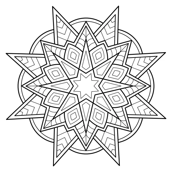 Mandala 31 | Online målarbilder för barn