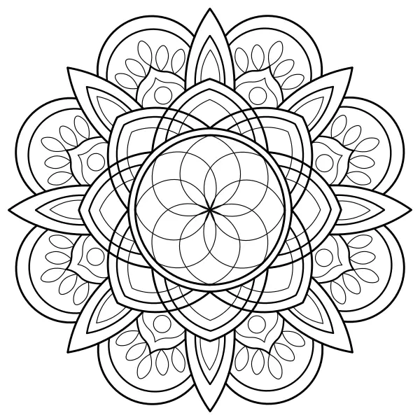 Mandala 33 | Online målarbilder för barn