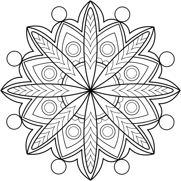 Mandala 34 | Online målarbilder för barn