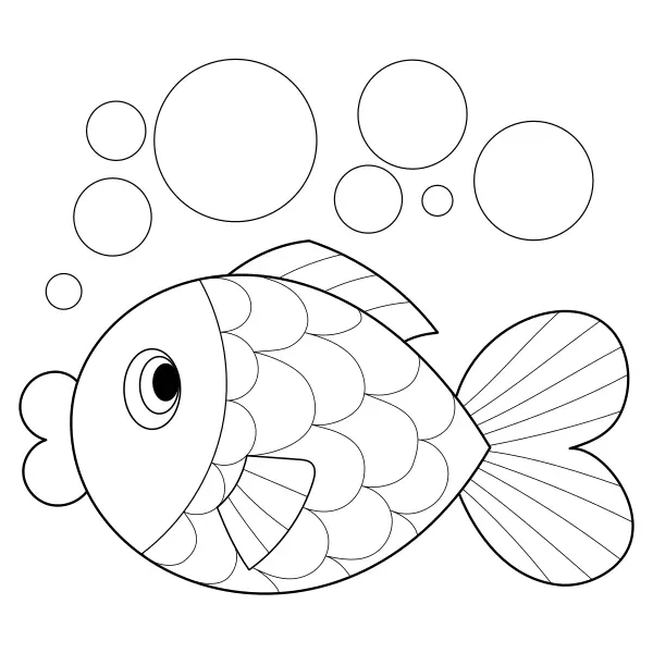 Fisk | Online målarbilder för barn