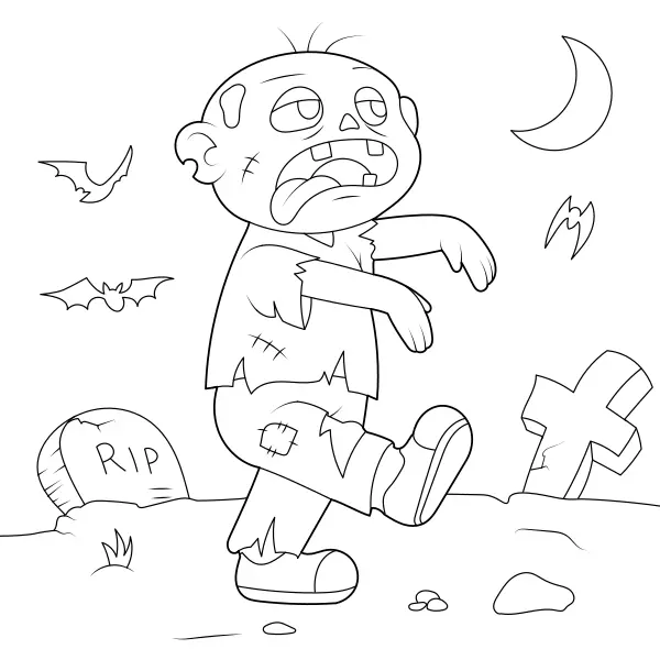 Zombie | Online målarbilder för barn