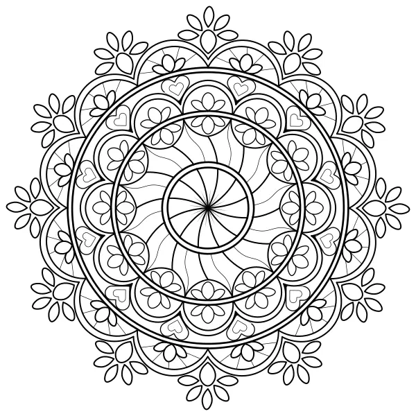 Mandala 35 | Online målarbilder för barn
