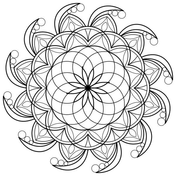 Mandala 36 | Online målarbilder för barn