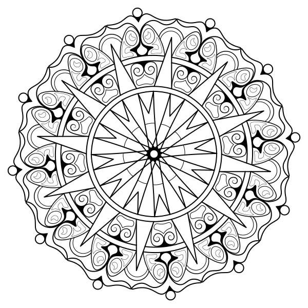Mandala 37 | Online målarbilder för barn