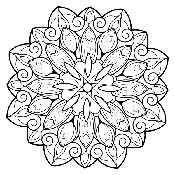 Mandala 38 | Online målarbilder för barn