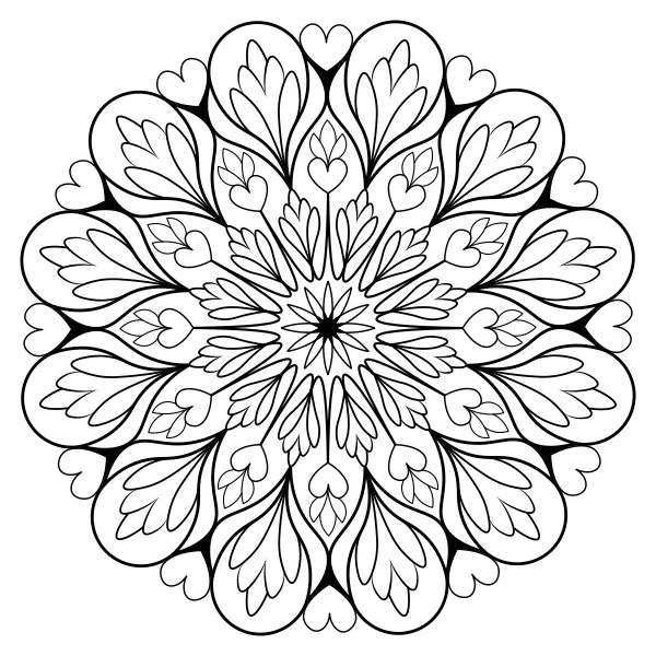 Mandala 40 | Online målarbilder för barn