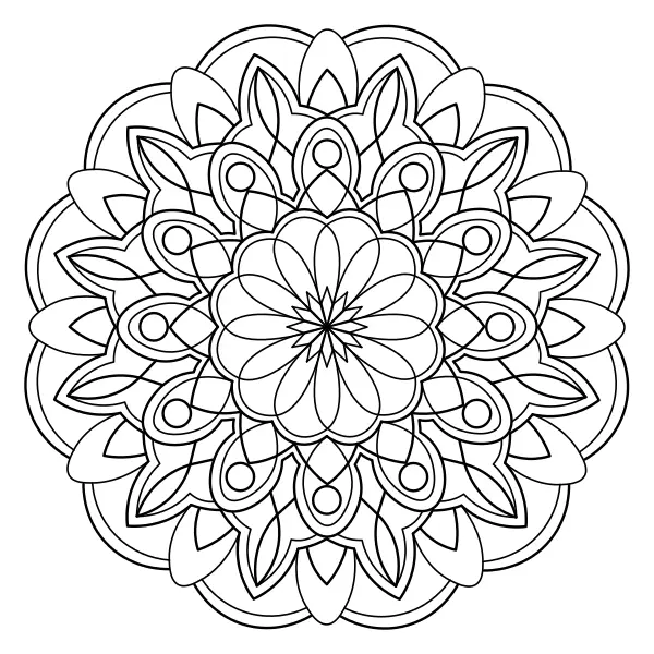 Mandala 41 | Online målarbilder för barn