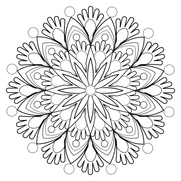 Mandala 42 | Online målarbilder för barn