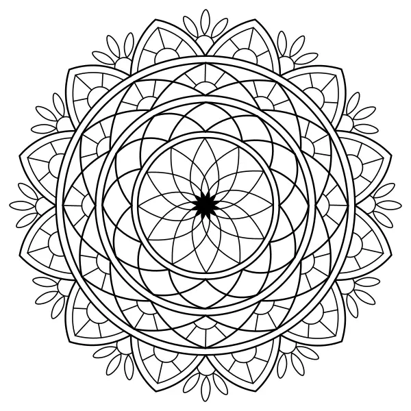 Mandala 43 | Online målarbilder för barn