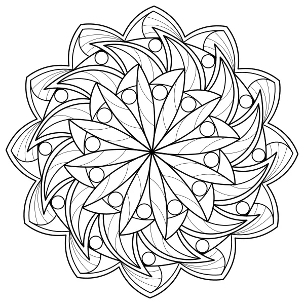 Mandala 44 | Online målarbilder för barn