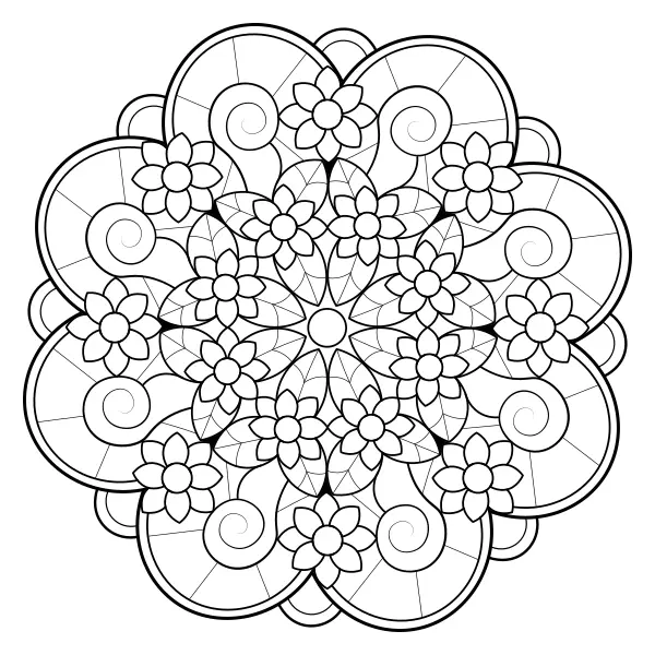 Mandala 45 | Online målarbilder för barn