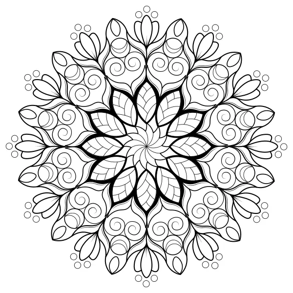 Mandala 46 | Online målarbilder för barn