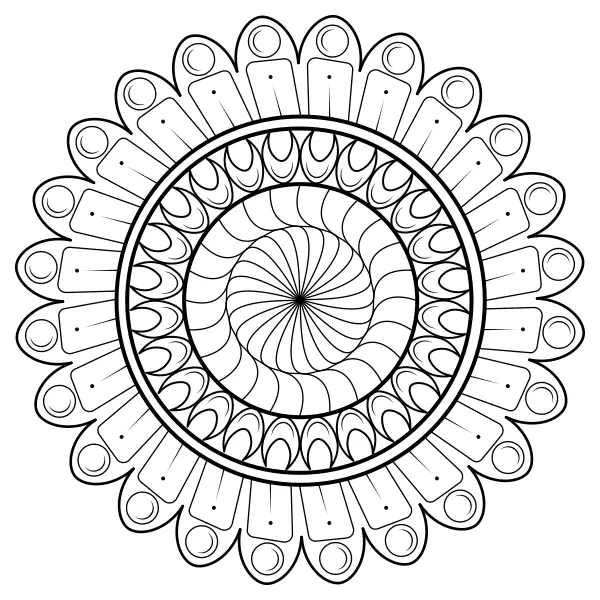 Mandala 47 | Online målarbilder för barn