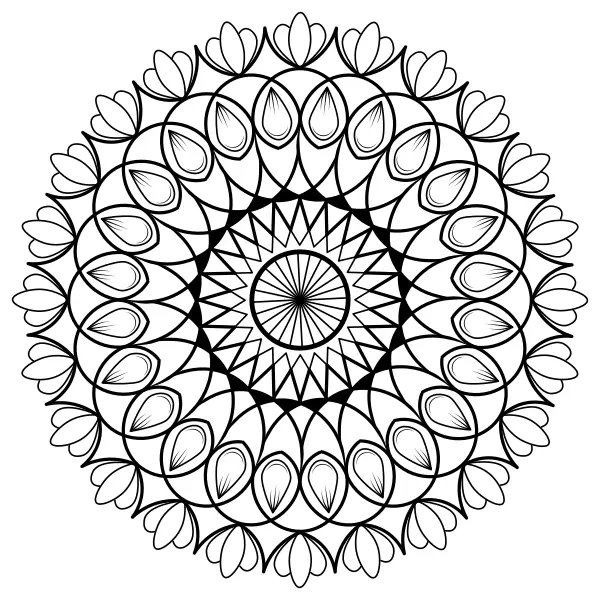 Mandala 48 | Online målarbilder för barn