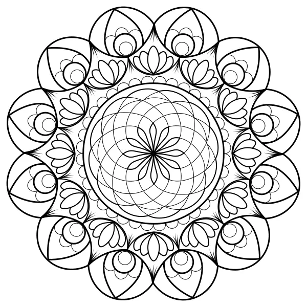 Mandala 49 | Online målarbilder för barn