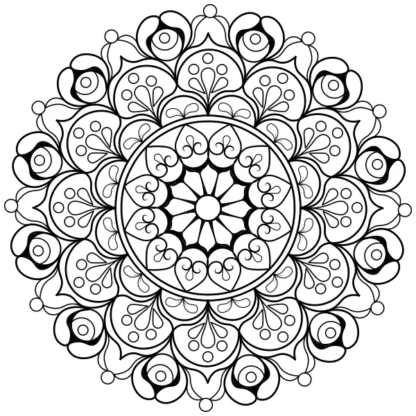 Mandala 53 | Online målarbilder för barn