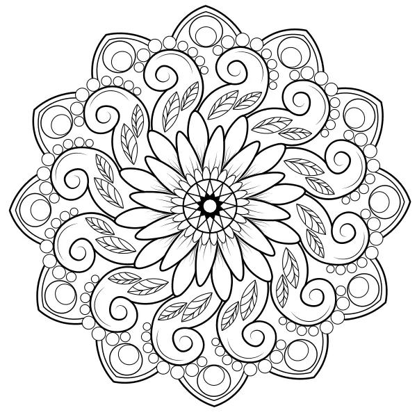 Mandala 54 | Online målarbilder för barn