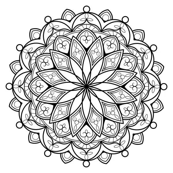 Mandala 55 | Online målarbilder för barn