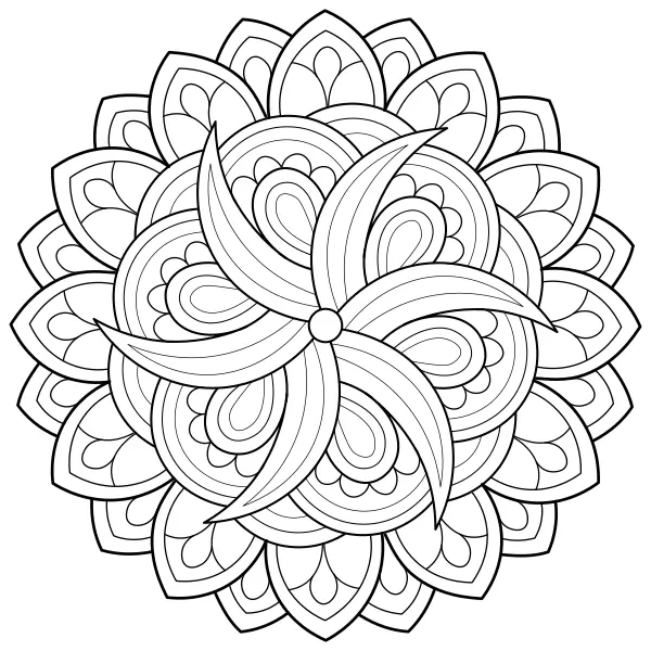 Mandala 56 | Online målarbilder för barn