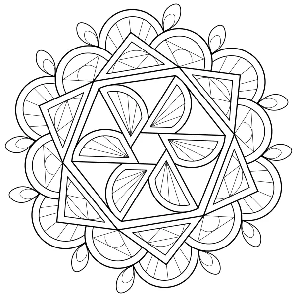 Mandala 58 | Online målarbilder för barn
