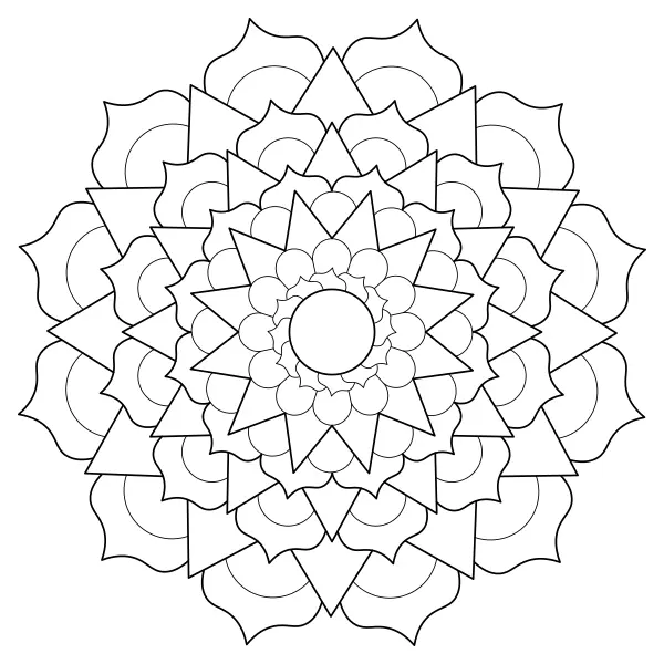 Mandala 61 | Online målarbilder för barn