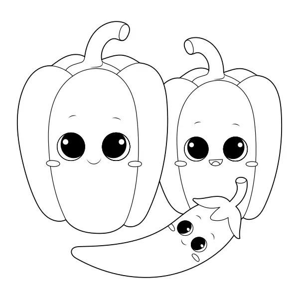 Paprika | Online målarbilder för barn